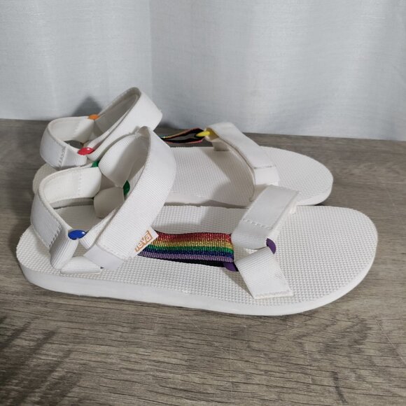 Teva Sport Original Universal Pride Rainbow Sandals Men’s Size 9‎ - Picture 2 of 9